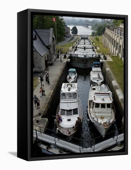 Rideau Canal, UNESCO World Heritage Site, City of Ottawa, Ontario Province, Canada-De Mann Jean-Pierre-Framed Premier Image Canvas