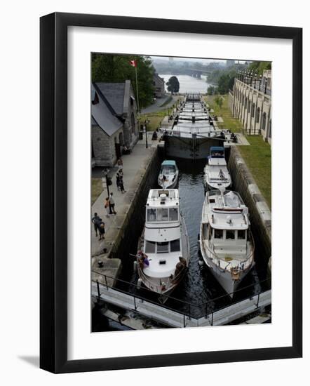 Rideau Canal, UNESCO World Heritage Site, City of Ottawa, Ontario Province, Canada-De Mann Jean-Pierre-Framed Photographic Print