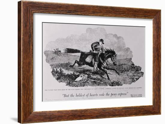 Rider for the Pony Express-Philip Gendreau-Framed Giclee Print