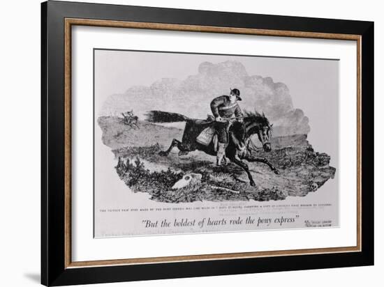 Rider for the Pony Express-Philip Gendreau-Framed Giclee Print