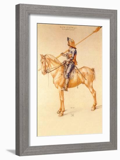 Rider in the Armor-Albrecht Dürer-Framed Art Print
