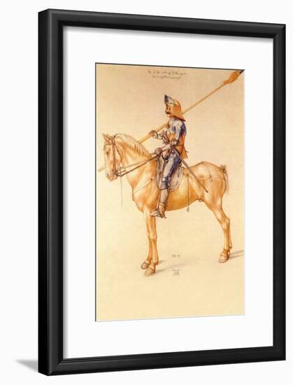 Rider in the Armor-Albrecht Dürer-Framed Art Print