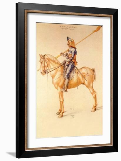 Rider in the Armor-Albrecht Dürer-Framed Art Print