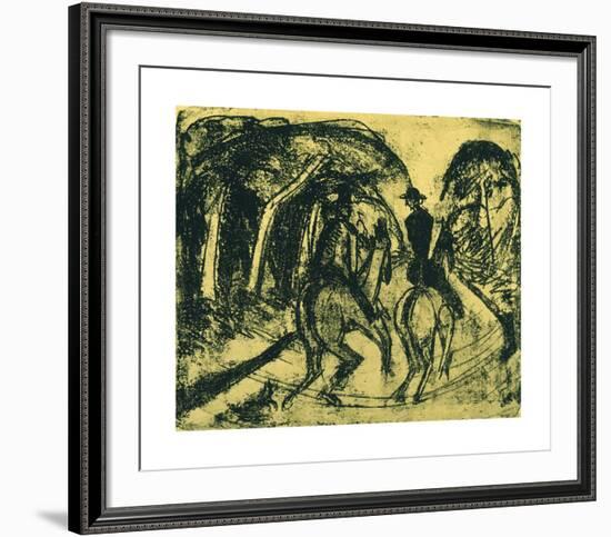 Rider in the Equestrian-Ernst Ludwig Kirchner-Framed Premium Giclee Print