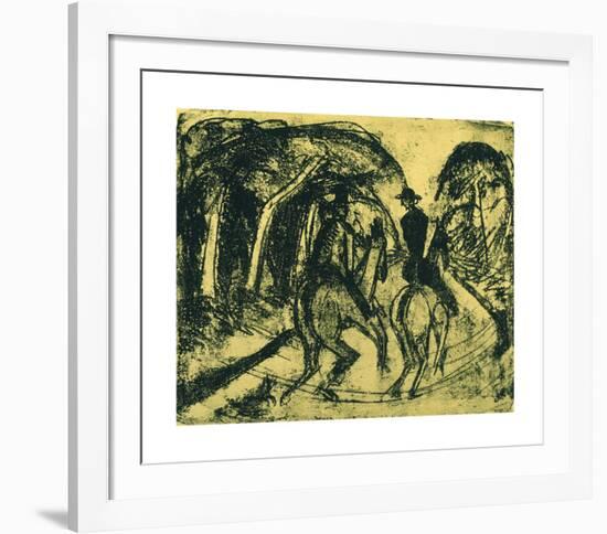 Rider in the Equestrian-Ernst Ludwig Kirchner-Framed Premium Giclee Print