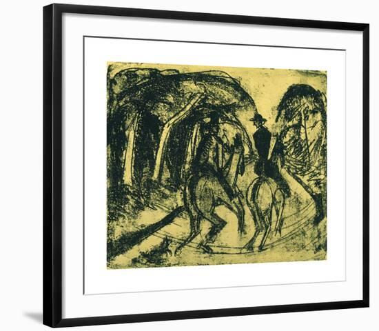 Rider in the Equestrian-Ernst Ludwig Kirchner-Framed Premium Giclee Print