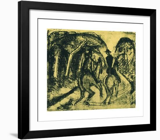 Rider in the Equestrian-Ernst Ludwig Kirchner-Framed Premium Giclee Print