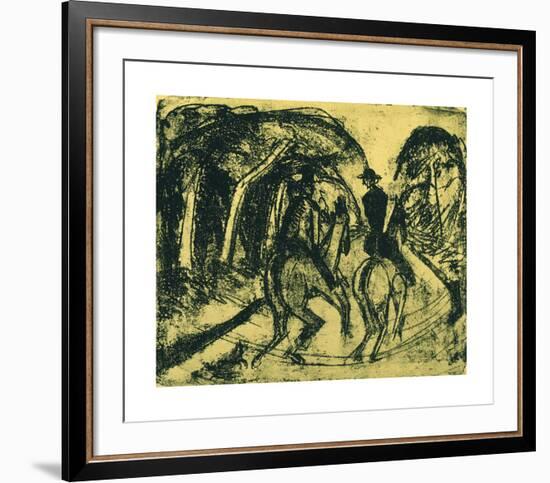 Rider in the Equestrian-Ernst Ludwig Kirchner-Framed Premium Giclee Print