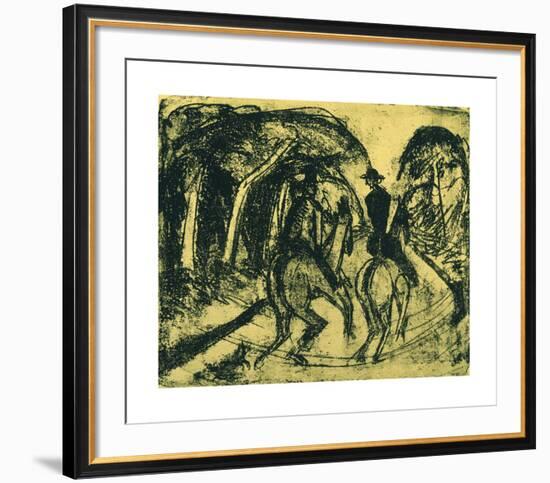 Rider in the Equestrian-Ernst Ludwig Kirchner-Framed Premium Giclee Print