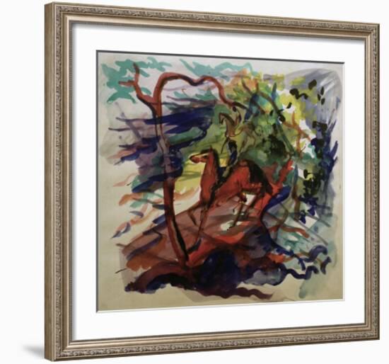 Rider in the Forest-Auguste Macke-Framed Giclee Print