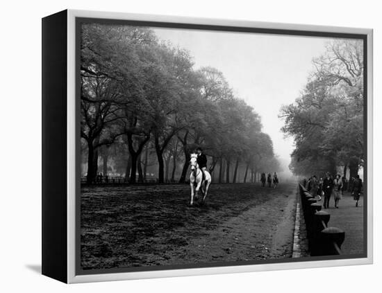 Rider on Horseback in Hyde Park-Bill Brandt-Framed Premier Image Canvas