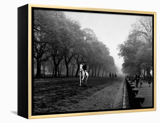 Rider on Horseback in Hyde Park-Bill Brandt-Framed Premier Image Canvas