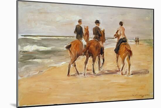 Rider on the Beach, 1923 (Oil on Canvas)-Max Liebermann-Mounted Giclee Print