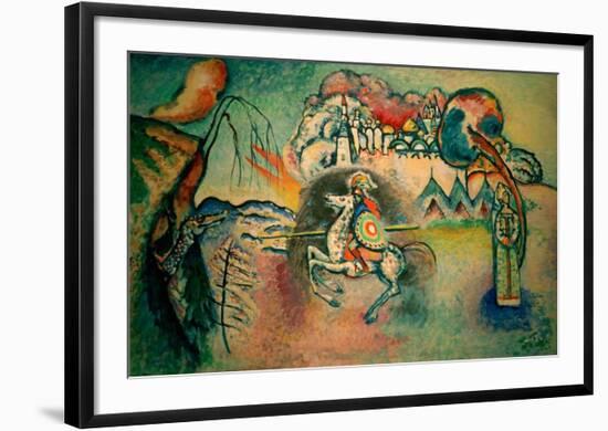 Rider, St George, 1915-Wassily Kandinsky-Framed Giclee Print