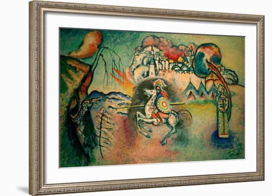 Rider, St George, 1915-Wassily Kandinsky-Framed Giclee Print