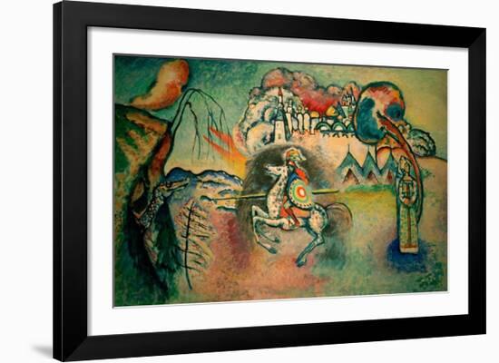 Rider, St George, 1915-Wassily Kandinsky-Framed Giclee Print