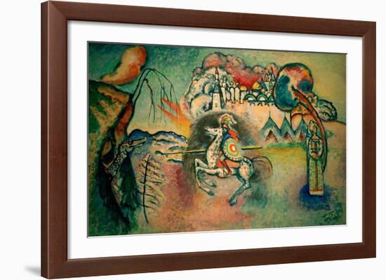 Rider, St George, 1915-Wassily Kandinsky-Framed Giclee Print