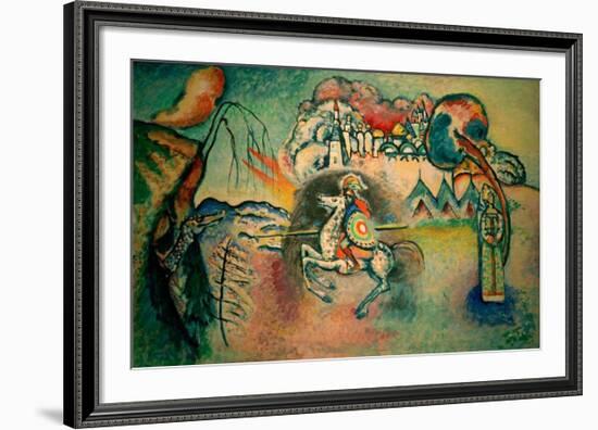 Rider, St George, 1915-Wassily Kandinsky-Framed Giclee Print