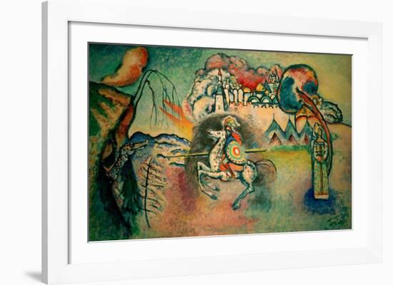 Rider, St George, 1915-Wassily Kandinsky-Framed Giclee Print