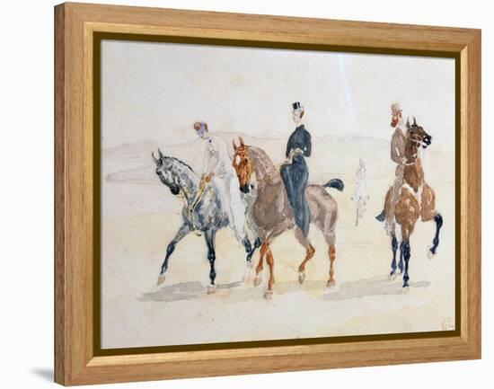 Riders, 1880S-Henri de Toulouse-Lautrec-Framed Premier Image Canvas