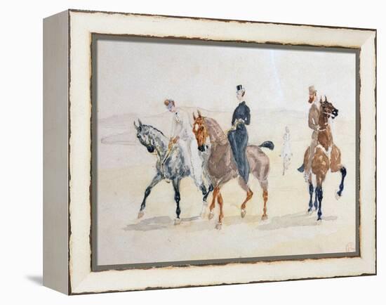 Riders, 1880S-Henri de Toulouse-Lautrec-Framed Premier Image Canvas
