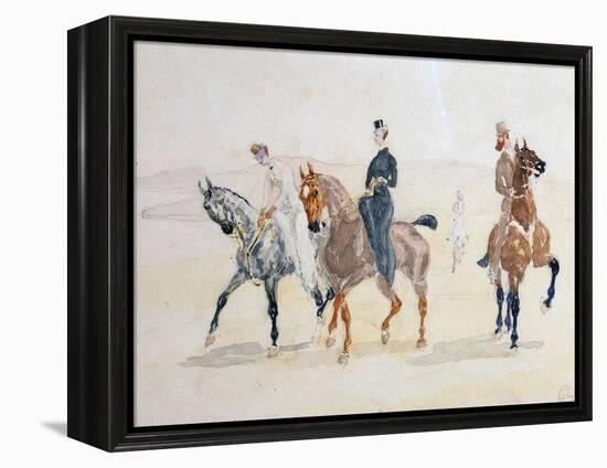 Riders, 1880S-Henri de Toulouse-Lautrec-Framed Premier Image Canvas