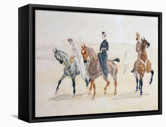 Riders, 1880S-Henri de Toulouse-Lautrec-Framed Premier Image Canvas