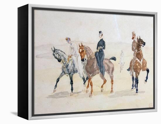 Riders, 1880S-Henri de Toulouse-Lautrec-Framed Premier Image Canvas