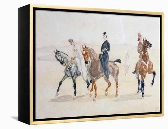 Riders, 1880S-Henri de Toulouse-Lautrec-Framed Premier Image Canvas