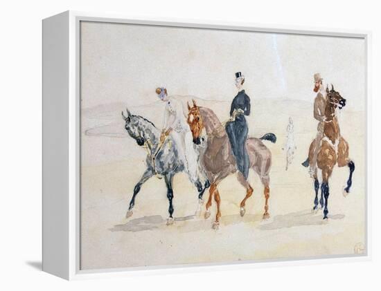 Riders, 1880S-Henri de Toulouse-Lautrec-Framed Premier Image Canvas