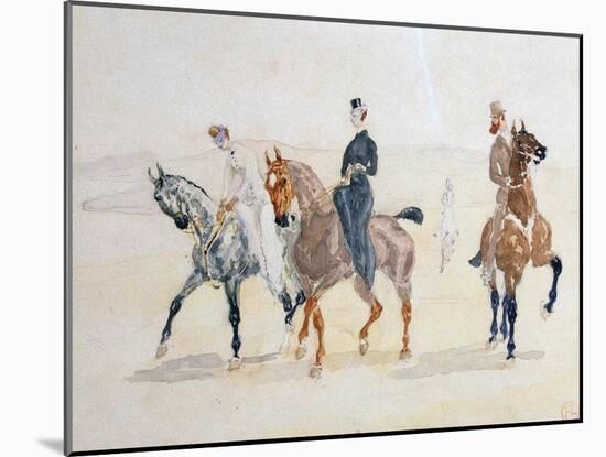 Riders, 1880S-Henri de Toulouse-Lautrec-Mounted Giclee Print