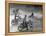 Riders Enjoying Motorcycle Riding, with One Taking a Spill-Loomis Dean-Framed Premier Image Canvas