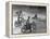 Riders Enjoying Motorcycle Riding, with One Taking a Spill-Loomis Dean-Framed Premier Image Canvas