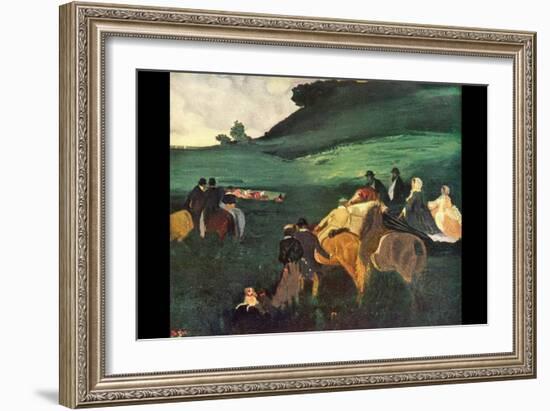 Riders in the Landscape-Edgar Degas-Framed Art Print