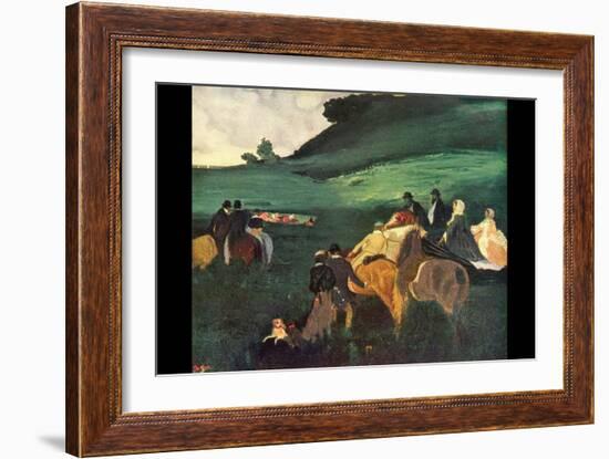 Riders in the Landscape-Edgar Degas-Framed Art Print