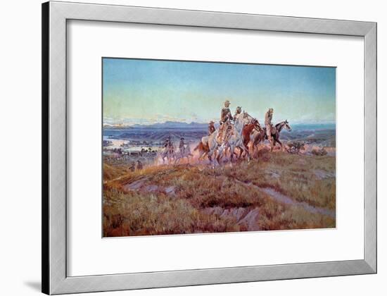 Riders of the Open Range-Charles Marion Russell-Framed Giclee Print