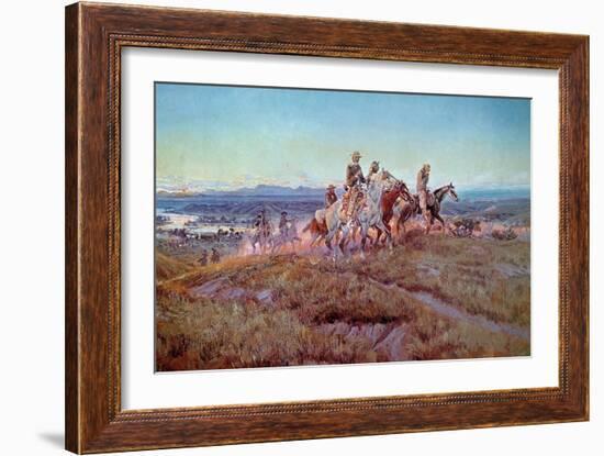 Riders of the Open Range-Charles Marion Russell-Framed Giclee Print