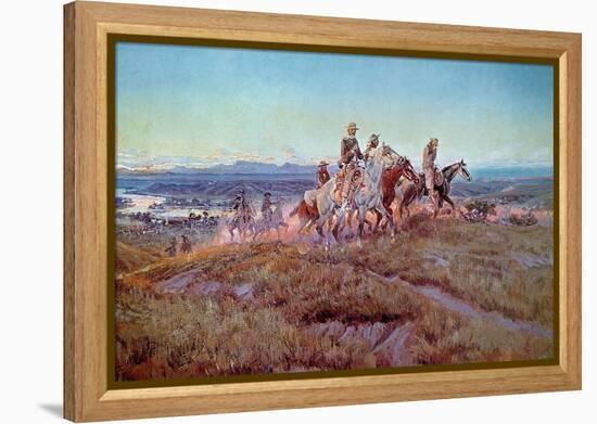 Riders of the Open Range-Charles Marion Russell-Framed Premier Image Canvas