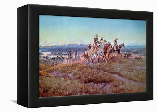 Riders of the Open Range-Charles Marion Russell-Framed Premier Image Canvas