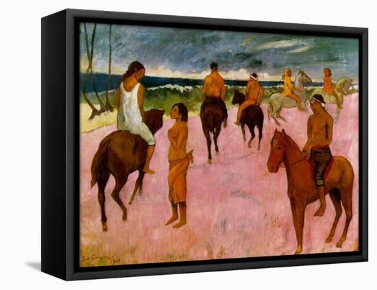 Riders on the Beach, 1902-Paul Gauguin-Framed Premier Image Canvas