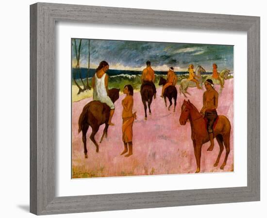 Riders on the Beach, 1902-Paul Gauguin-Framed Giclee Print