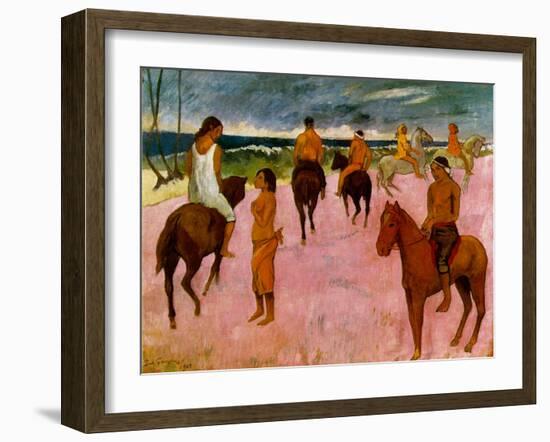 Riders on the Beach, 1902-Paul Gauguin-Framed Giclee Print