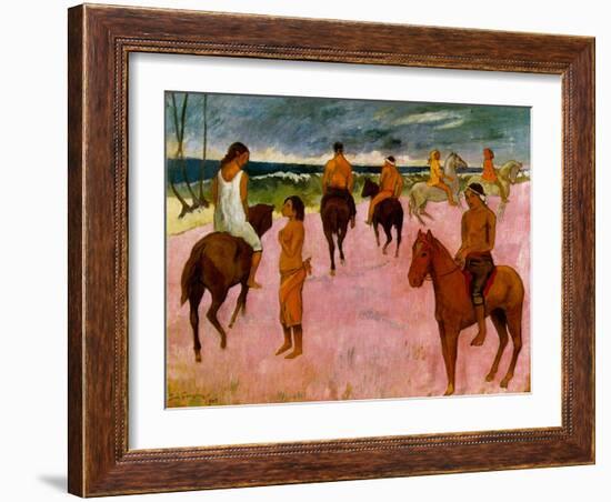 Riders on the Beach, 1902-Paul Gauguin-Framed Giclee Print