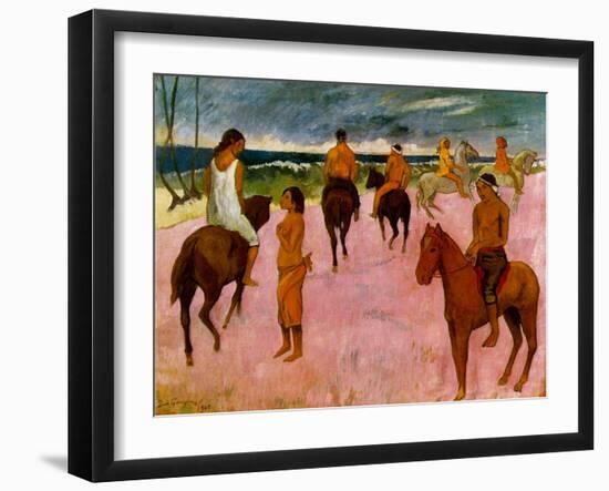 Riders on the Beach, 1902-Paul Gauguin-Framed Giclee Print