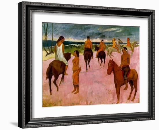 Riders on the Beach, 1902-Paul Gauguin-Framed Giclee Print