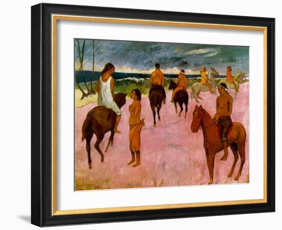 Riders on the Beach, 1902-Paul Gauguin-Framed Giclee Print