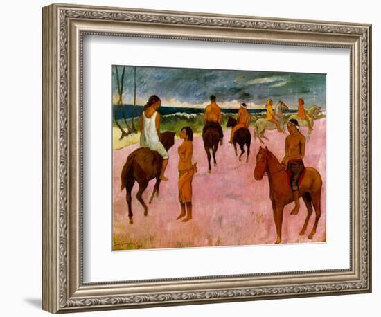 Riders on the Beach, 1902-Paul Gauguin-Framed Giclee Print