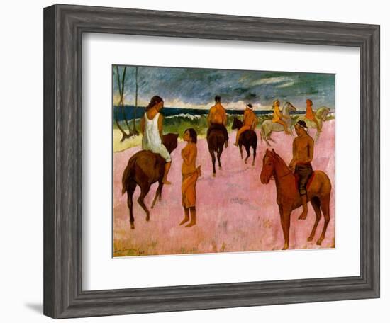 Riders on the Beach, 1902-Paul Gauguin-Framed Giclee Print