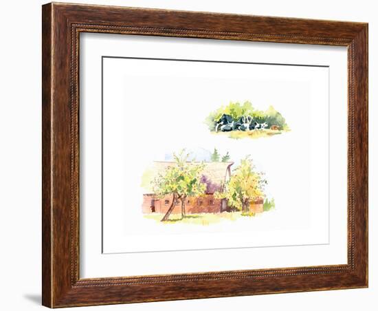 Ridgefield Barn II-Gwendolyn Babbitt-Framed Art Print