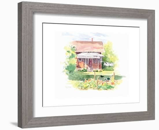 Ridgefield Cottage-Gwendolyn Babbitt-Framed Art Print